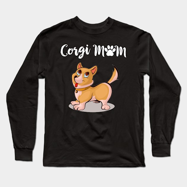 Corgi Mom (188) Long Sleeve T-Shirt by Darioz